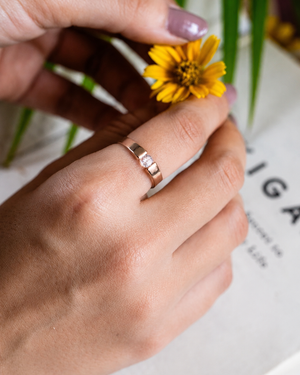 Elegant Minimalist Solitaire Ring