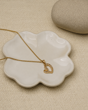 Swan-Inspired Heart Pendant Necklace