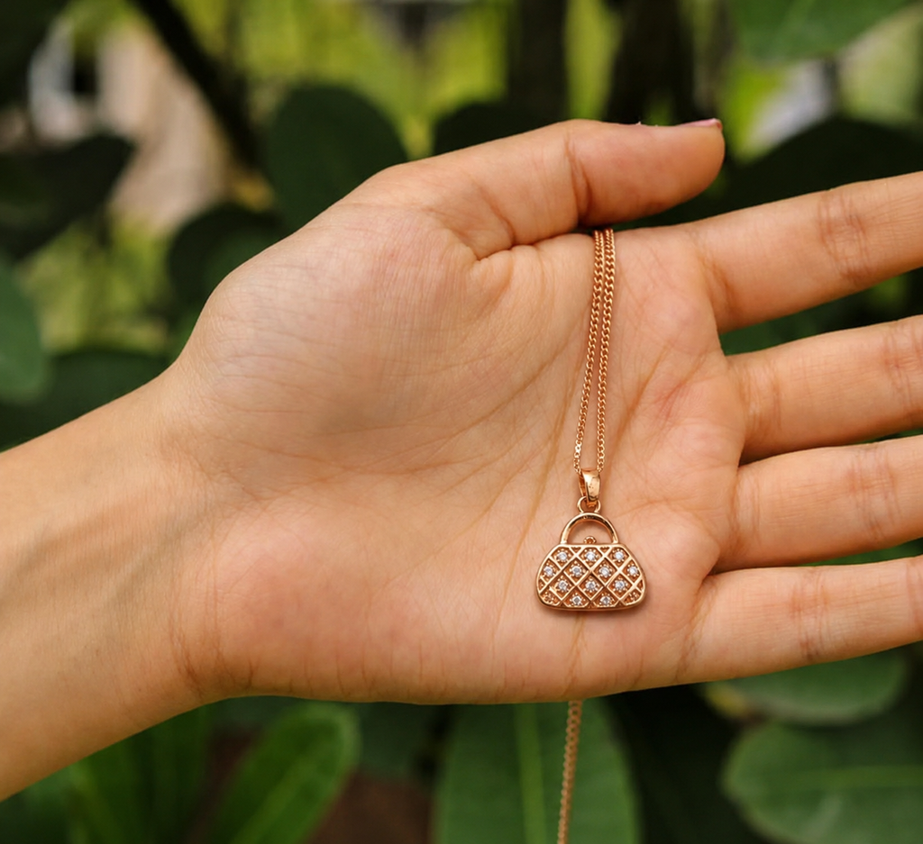 Mini Handbag Pendant Necklace