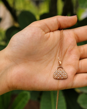 Mini Handbag Pendant Necklace