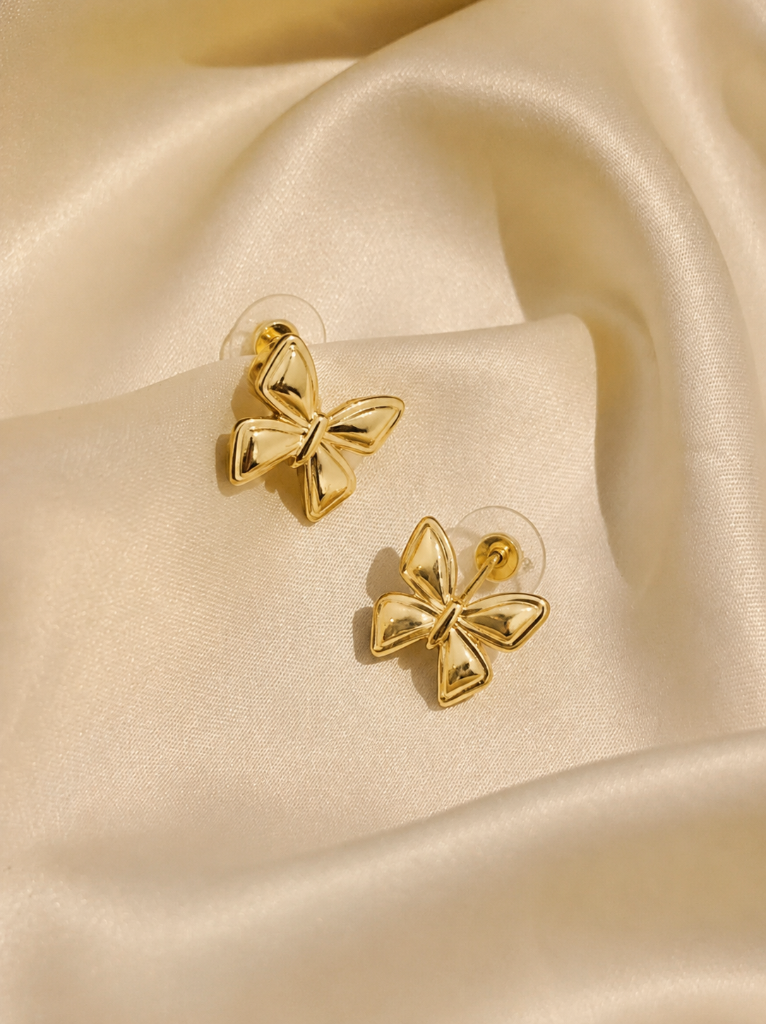 Golden Butterfly Elegance Earrings