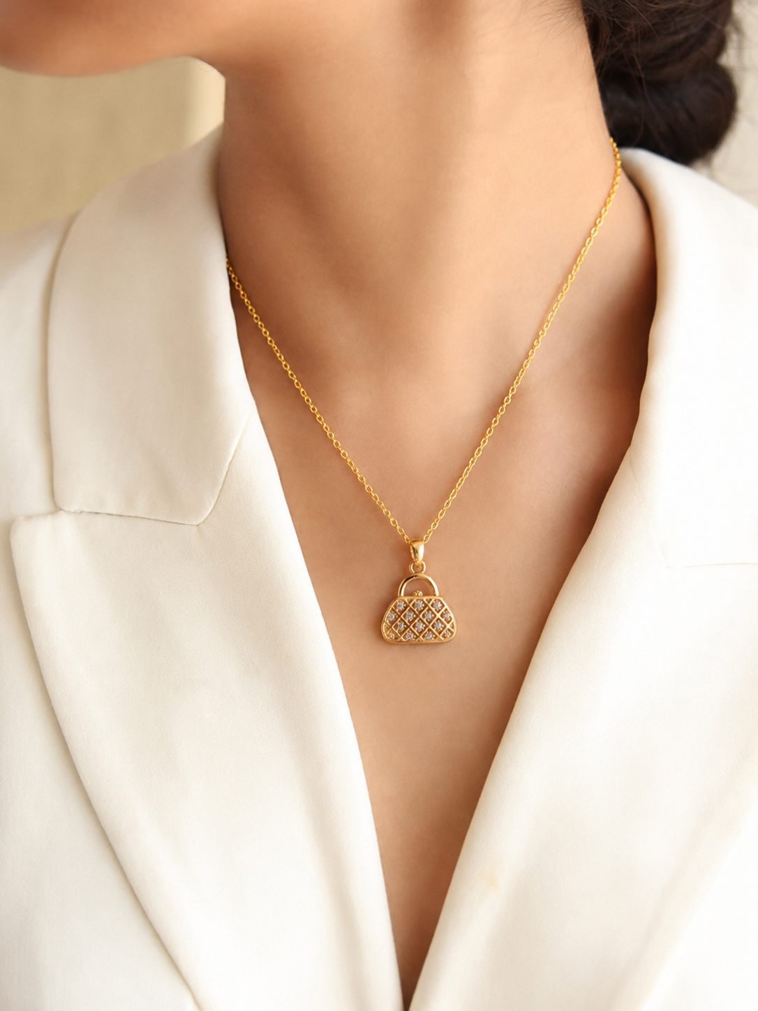 Mini Handbag Pendant Necklace
