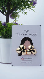 Golden Bow Statement Earrings