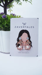 Rose Gold Butterfly Pearl Drop Earrings for Women