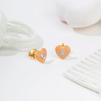 Candy Heart Studs